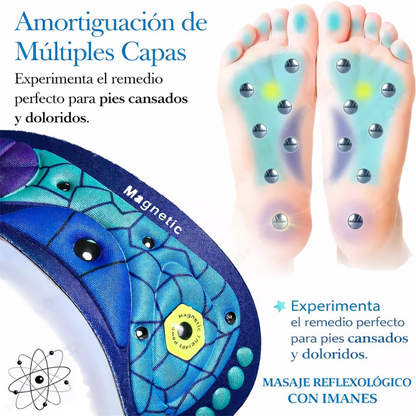 Plantillas magnéticas con soporte de arco y puntos de masaje