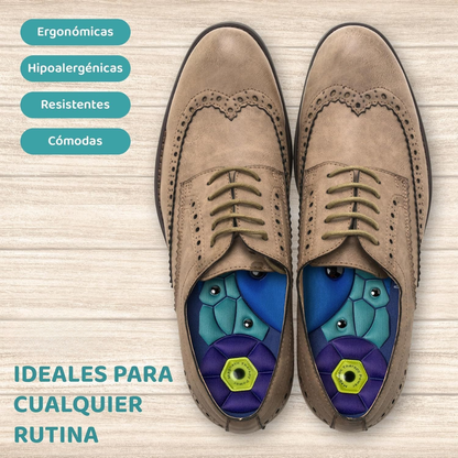 Plantillas magnéticas con soporte de arco y puntos de masaje