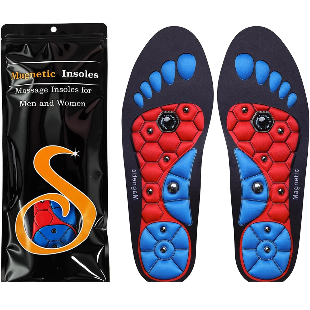 Plantillas magnéticas con soporte de arco y puntos de masaje