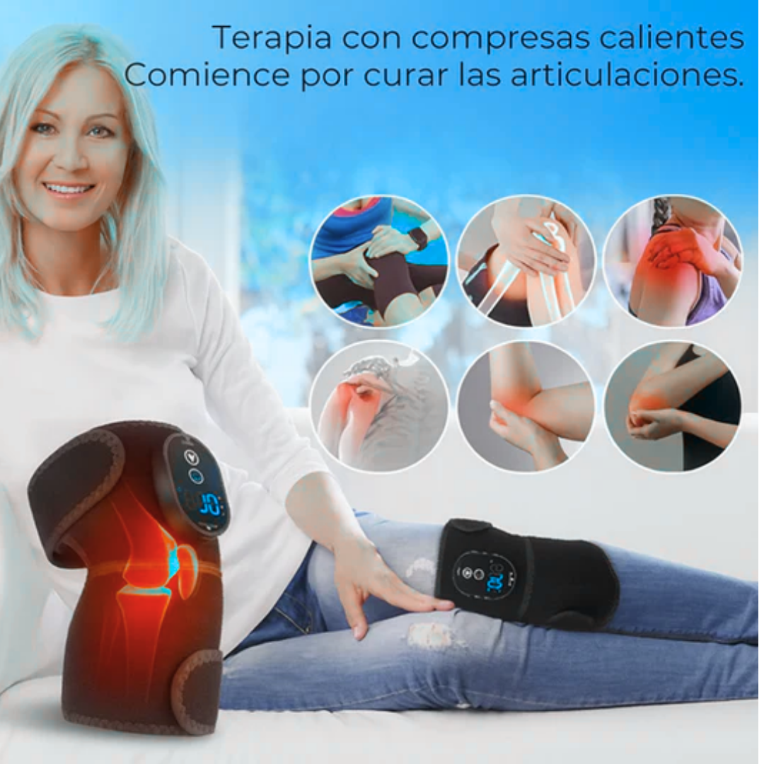 Masajeador FlexSalud Pro 3 en 1 con calor infrarrojo inteligente y 5 niveles
