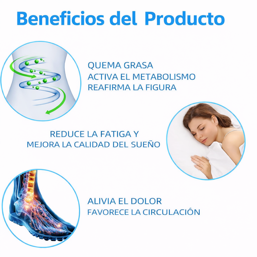 Plantillas magnéticas con soporte de arco y puntos de masaje